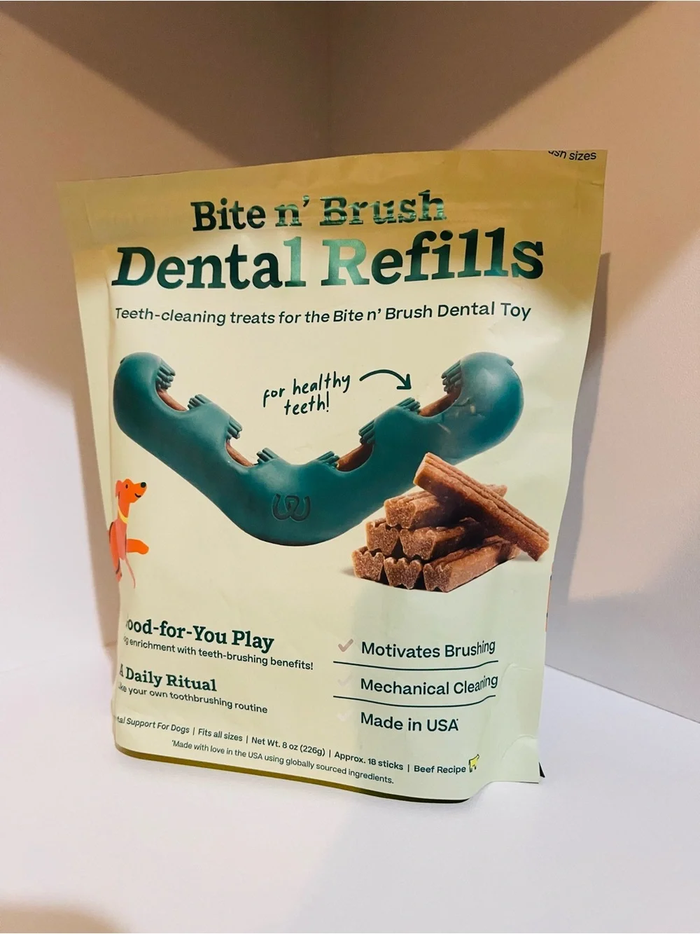 NEW Bite n’ Brush Dental Refill Treat Sticks (Opened)